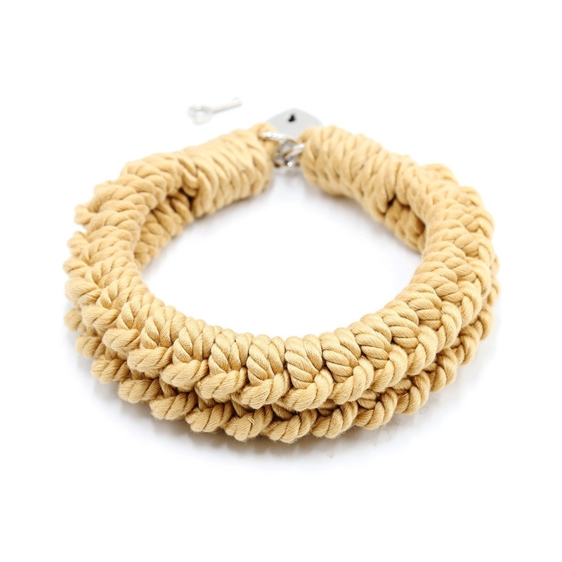 collier corde hemp collar 45cm 2
