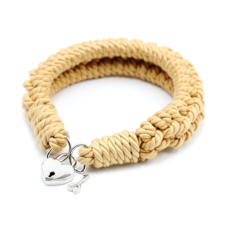 collier corde hemp collar 45cm