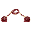 collier d ring avec menottes de poignets taboom rouge 3