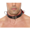 collier deluxe bondage noir rouge