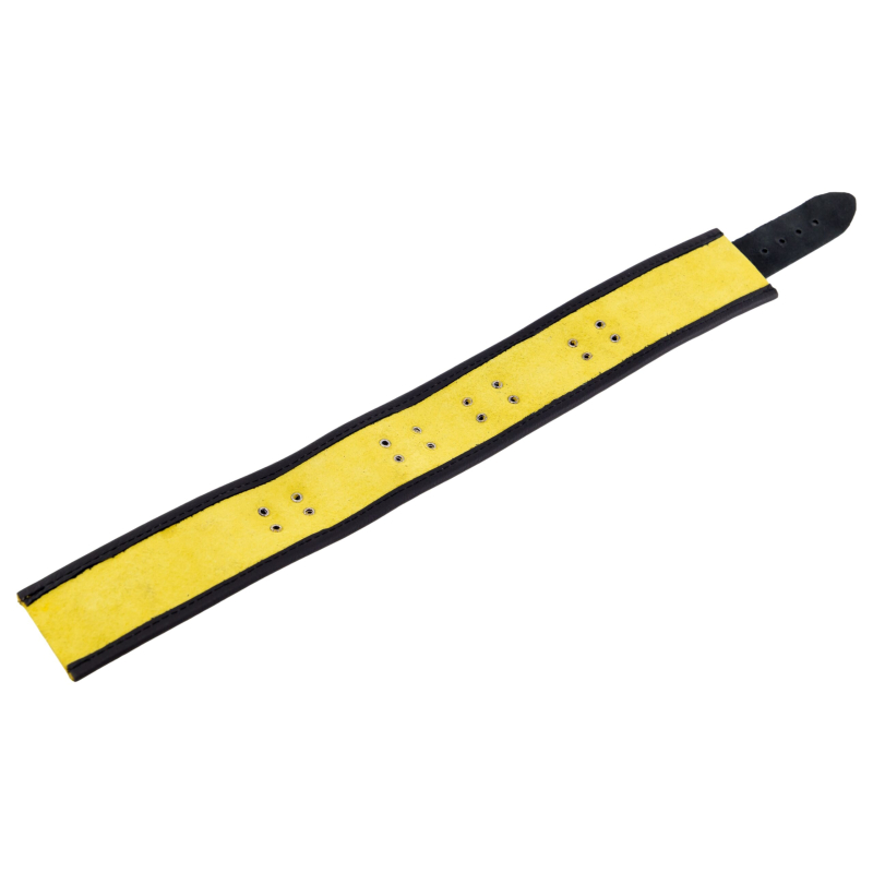 collier en cuir 3 anneaux d jaune noir 6 scaled