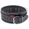 collier en cuir 3 anneaux d noir 7
