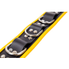 collier en cuir 3 anneaux d noir jaune 2 scaled
