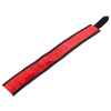 collier en cuir 3 anneaux d rouge noir 5