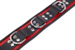 collier en cuir 3 anneaux d rouge noir 6 scaled