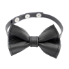 collier en cuir avec noeud papillon
