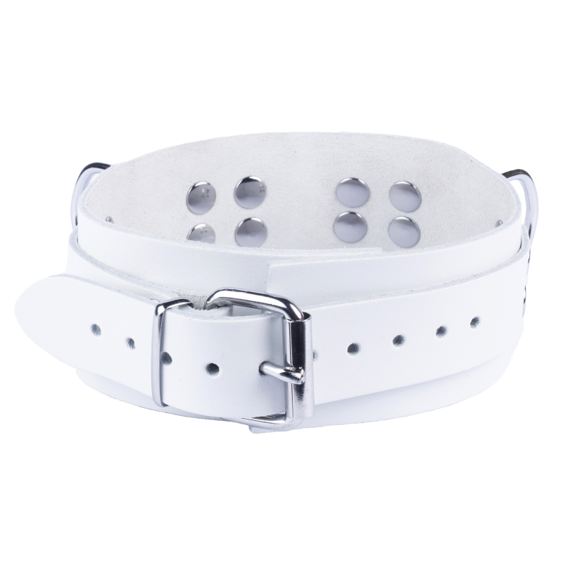 collier en cuir ultra blanc 3