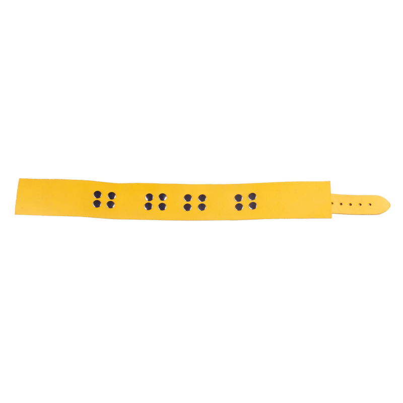 collier en cuir ultra jaune 5 scaled