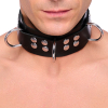 collier en cuir ultra noir 1