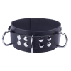 collier en cuir ultra noir scaled
