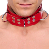 collier en cuir ultra rouge 1