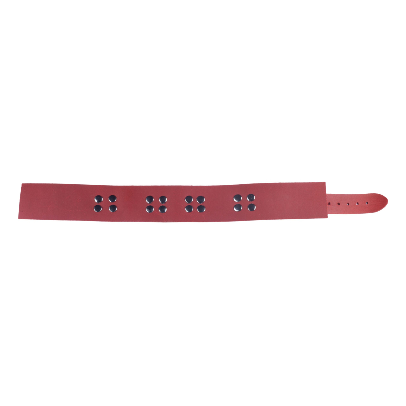 collier en cuir ultra rouge 5 scaled
