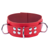 collier en cuir ultra rouge scaled