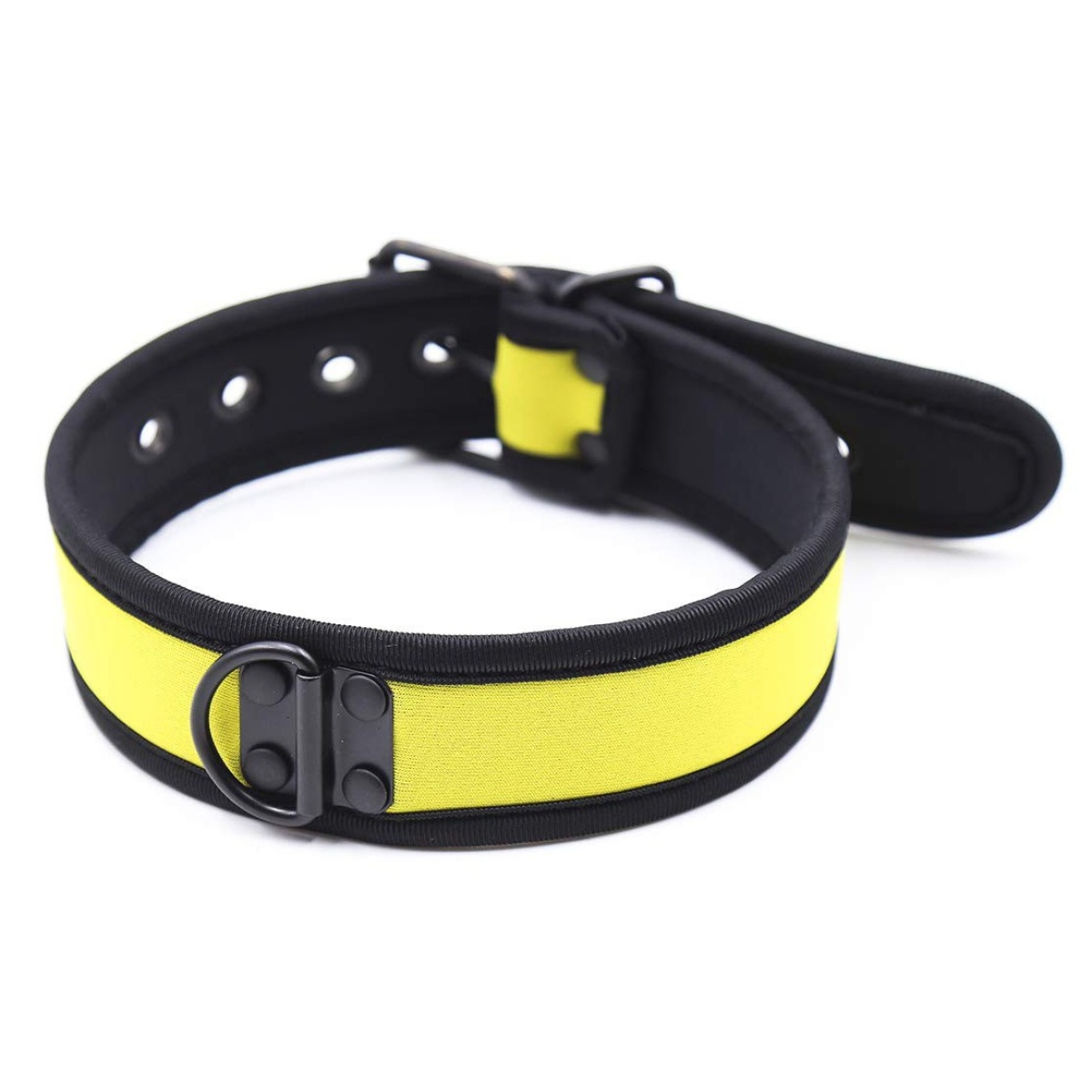 collier en neoprene jaune