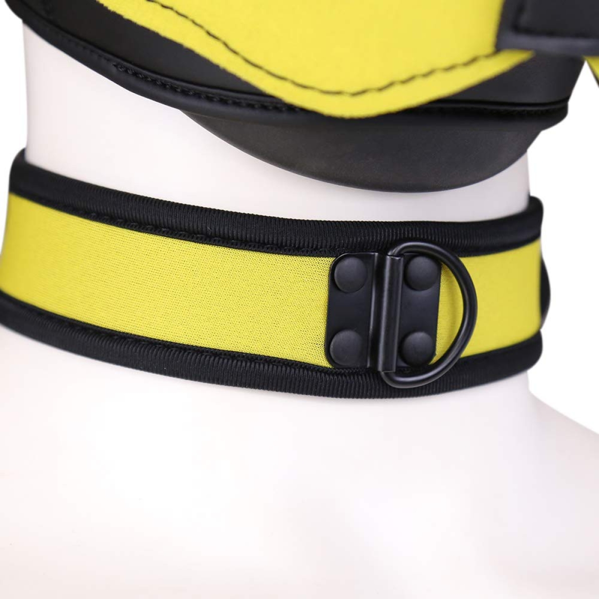collier en neoprene jaune 2