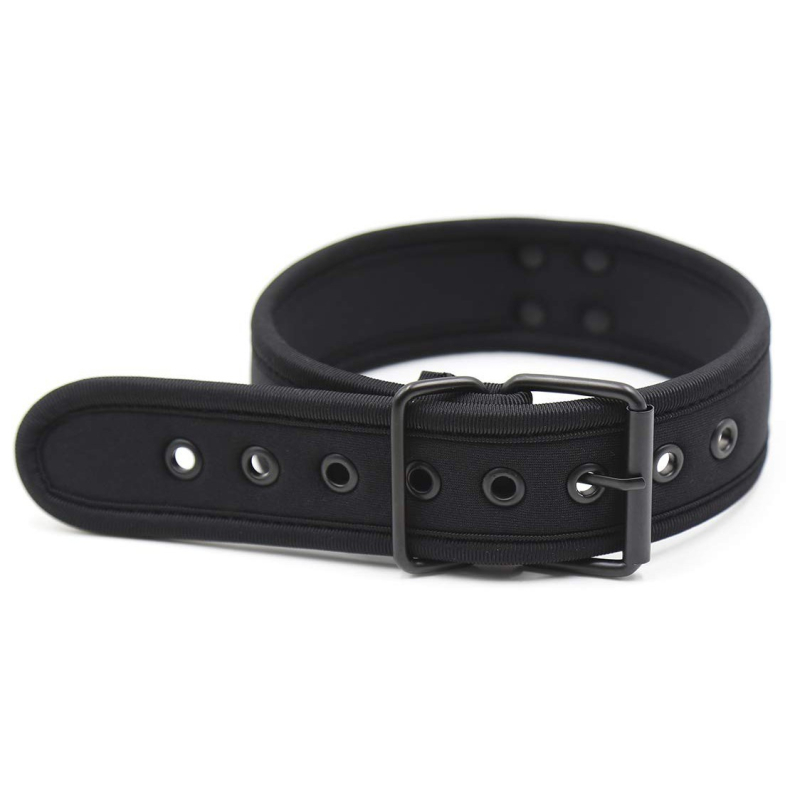 collier en neoprene noir 1
