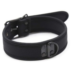 collier en neoprene noir