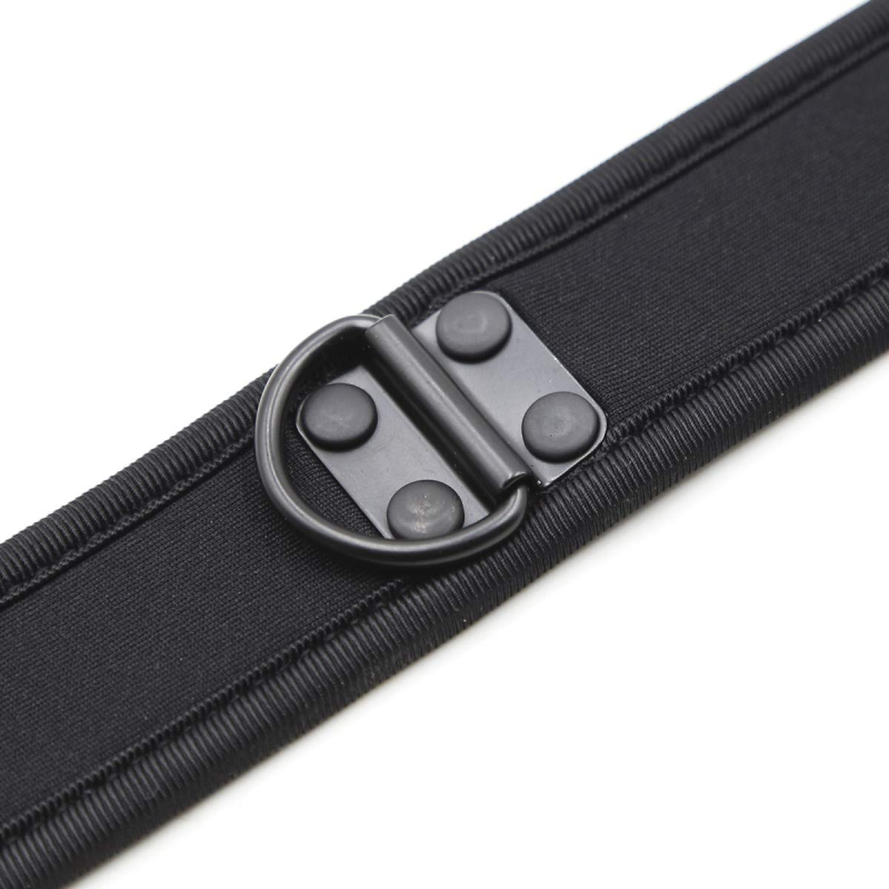 collier en neoprene noir 4