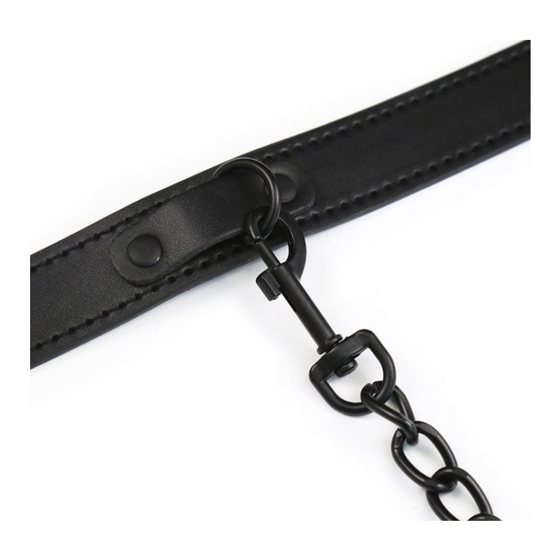 collier et laisse ball top noir 2
