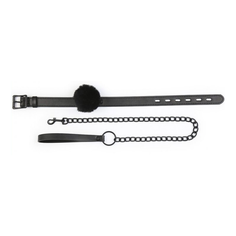 collier et laisse ball top noir 4