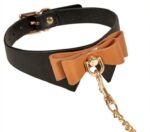 collier et laisse butler noir et marron 1