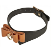 collier et laisse butler noir et marron 2