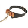 collier et laisse butler noir et marron 3