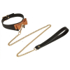 collier et laisse butler noir et marron 5
