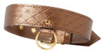 collier et laisse darling pet bronze 1m
