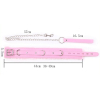 collier et laisse fur rose 1