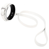 collier et laisse lighty blanc