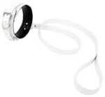 collier et laisse lighty blanc