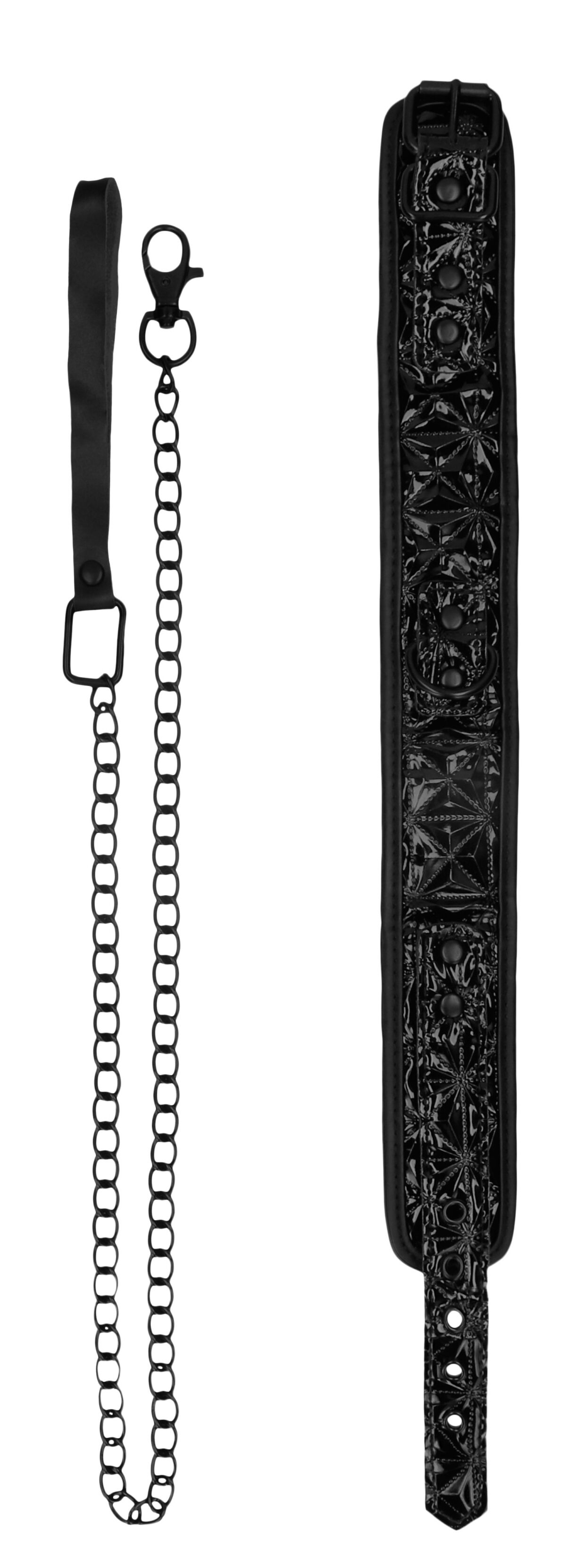 collier et laisse luxury noir 2 scaled