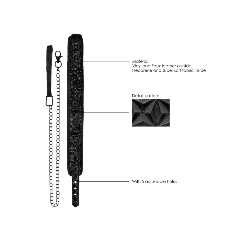 collier et laisse luxury noir 3 scaled