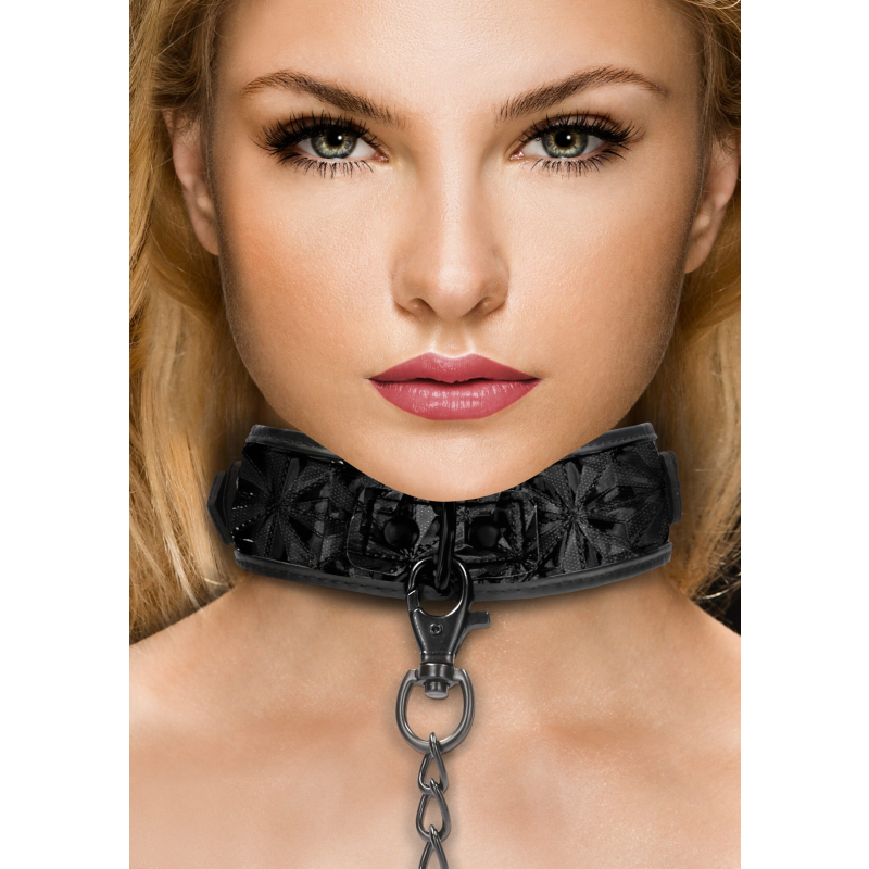 collier et laisse luxury noir 4 scaled