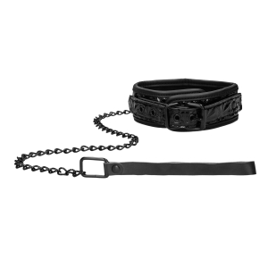 collier et laisse luxury noir scaled