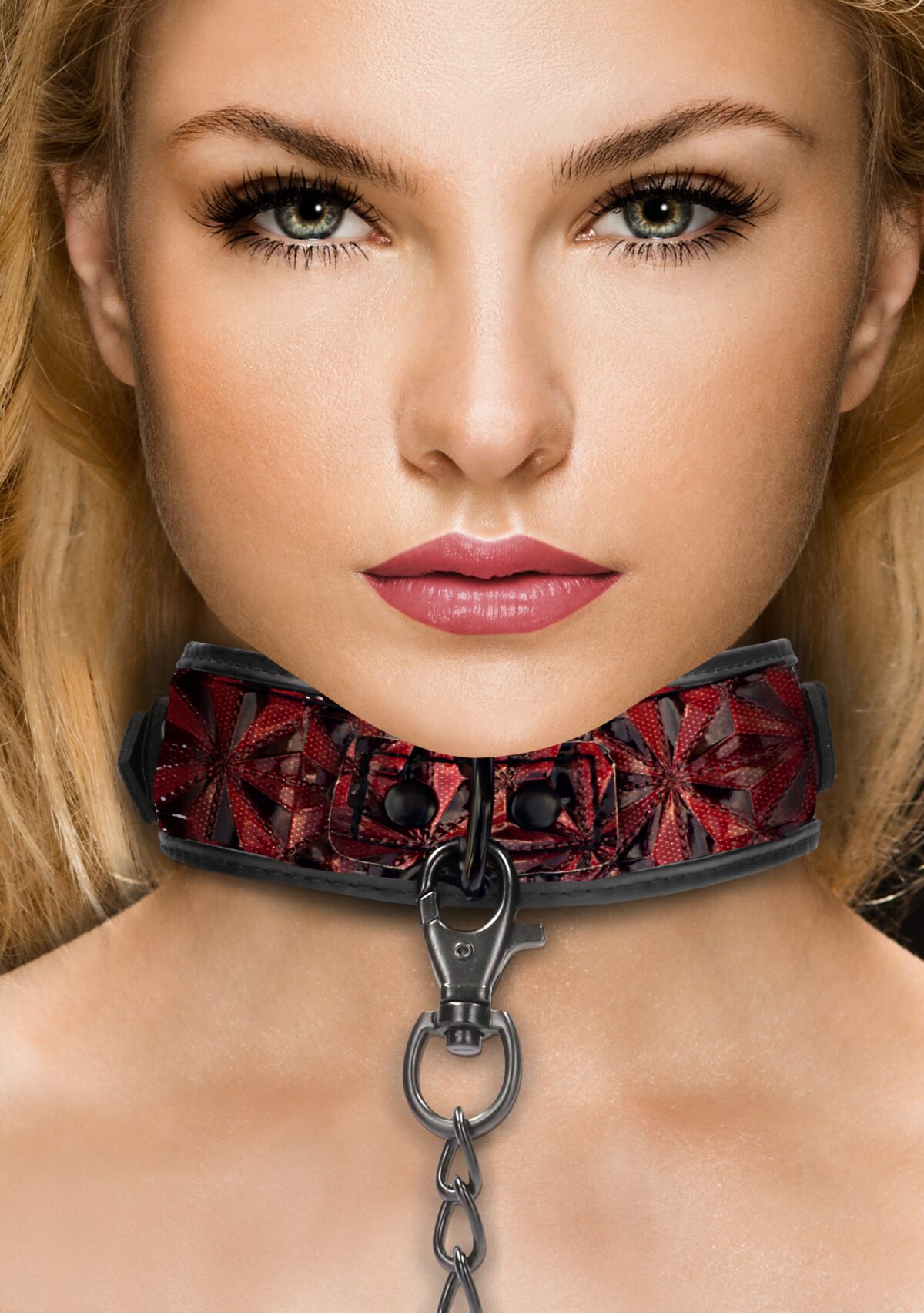 collier et laisse luxury rouge 4 scaled