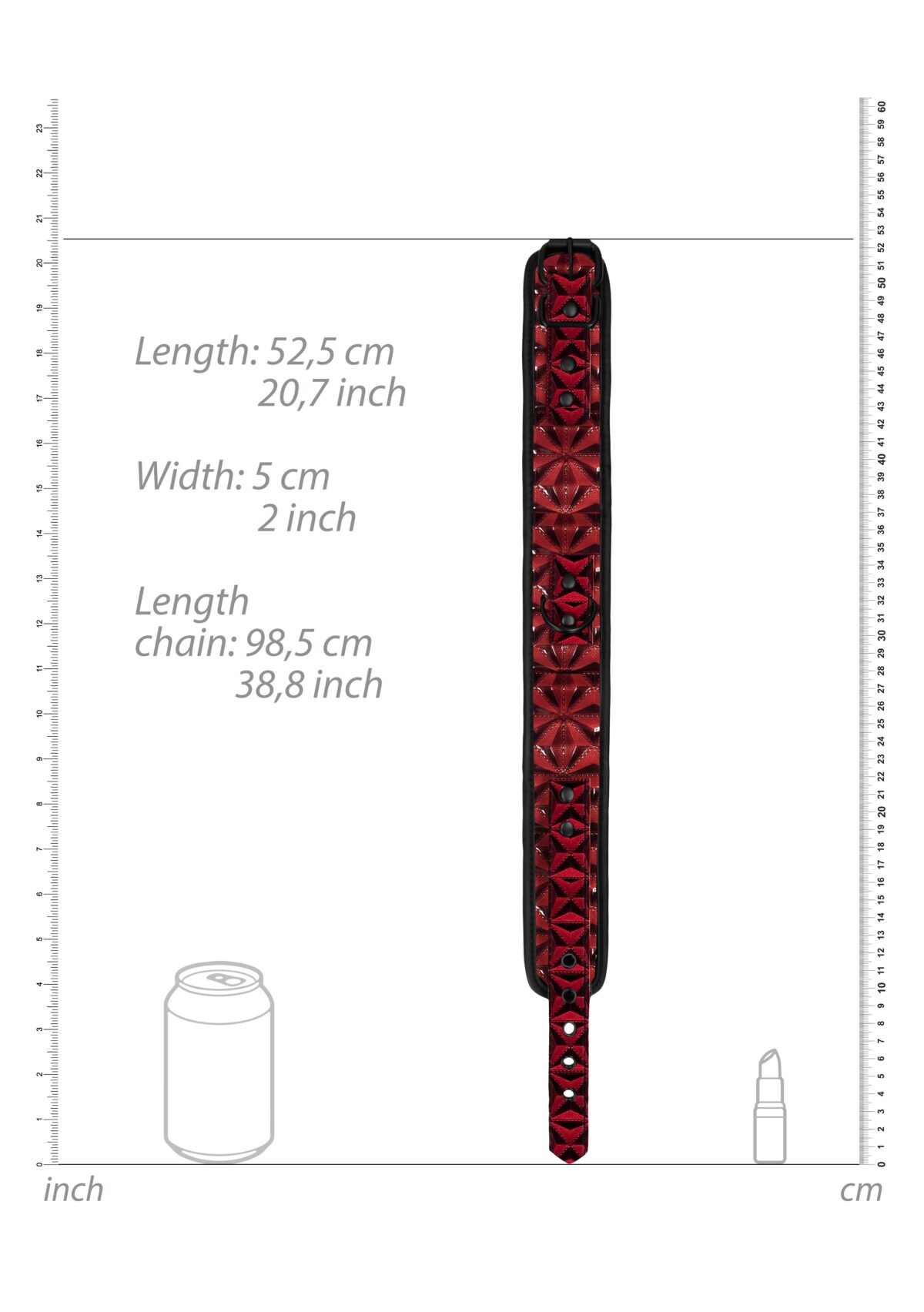collier et laisse luxury rouge 5 scaled
