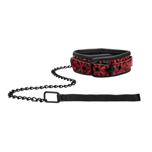 collier et laisse luxury rouge scaled