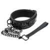 collier et laisse sm sinful black