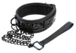 collier et laisse sm sinful black