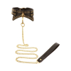 collier et laisse studded vogue noir 3