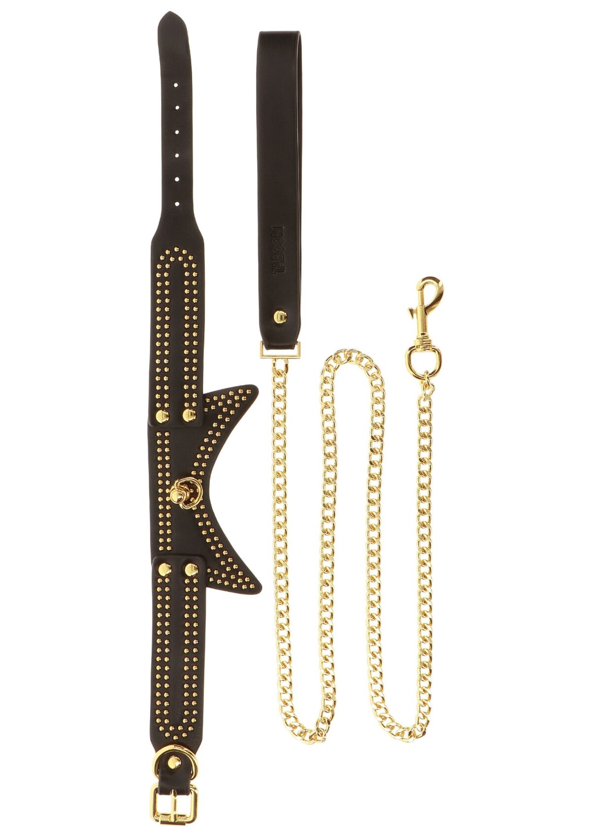 collier et laisse studded vogue noir 4