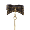 collier et laisse studded vogue noir 6