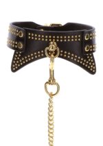 collier et laisse studded vogue noir 6