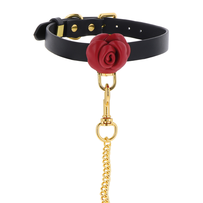 collier et laisse wild roses 3