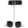 collier et menottes de poignets heavy taboom noir