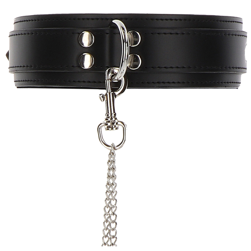collier et menottes de poignets heavy taboom noir 3