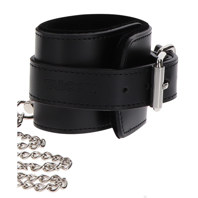 collier et menottes de poignets heavy taboom noir 5