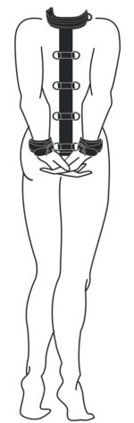 collier et menottes restraint set simili 2